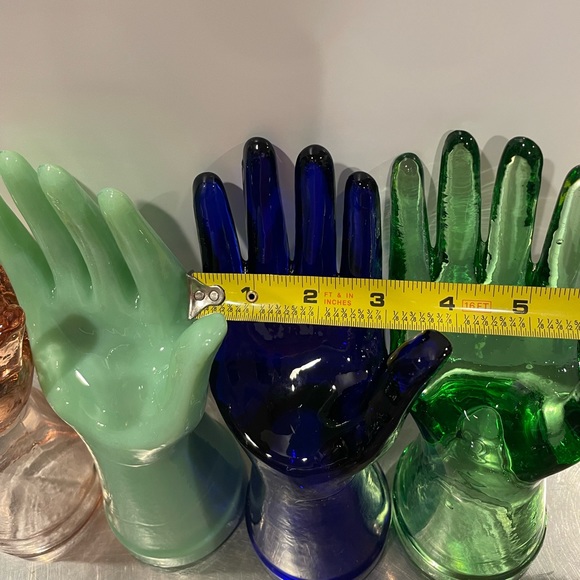 Cobalt blue glass hand ring tree - Picture 2 of 9